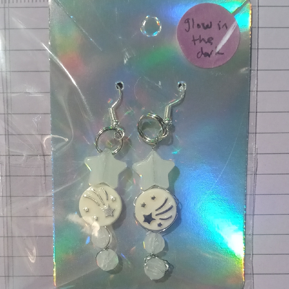 Glow-in-the-Dark Star Earrings
